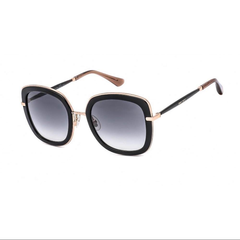 Glenn/S Black and Gold Mirrored Sunglasses